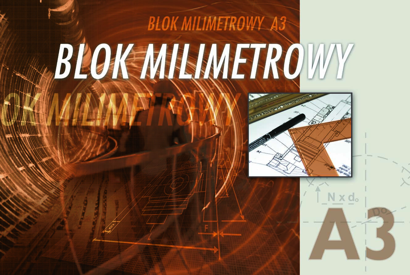 Blok milimetrowy A3 20k. Kreska